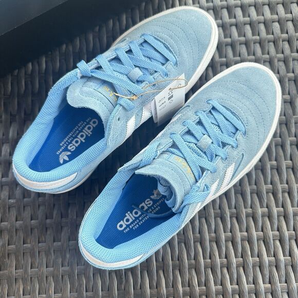 Adidas Busenitz Vulc 2 Men's Skateboarding Shoes Sky Blue White IF2095 - Picture 11 of 16